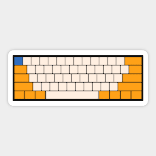 Mechanical Keyboard - McLaren F1 Team Colour Scheme Sticker